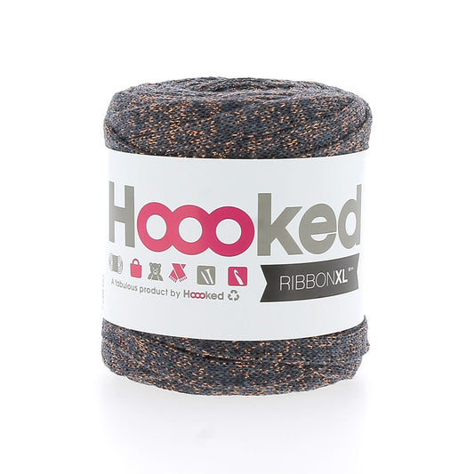 [Hoooked] RXLLUREX 8MINI RibbonXL Lurex Stardust Bronze Cotton Yarn - 28M, 80g