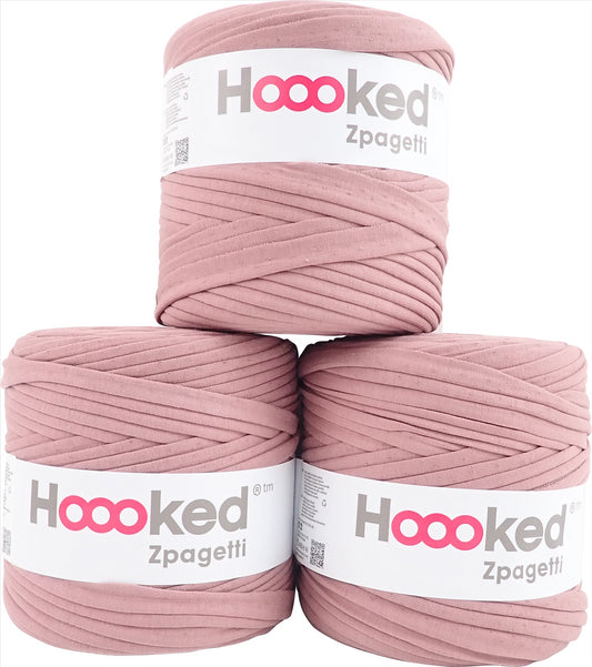 Hoooked Zpagetti Mushroom Cotton T-Shirt Yarn - 120M 700g (Pack of 3)