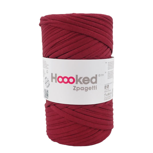 Hoooked Zpagetti Dark Red Cotton T-Shirt Yarn - 60M 350g