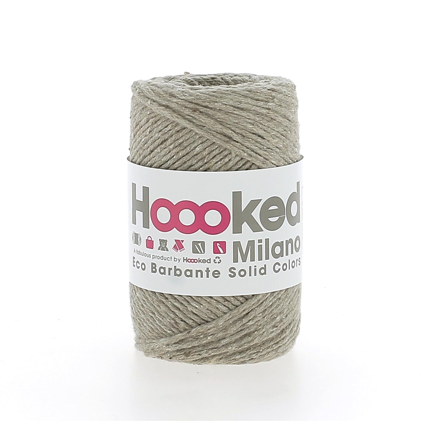 [Hoooked] D310 Eco Barbante Milano Taupe Cotton Yarn - 102M, 100g