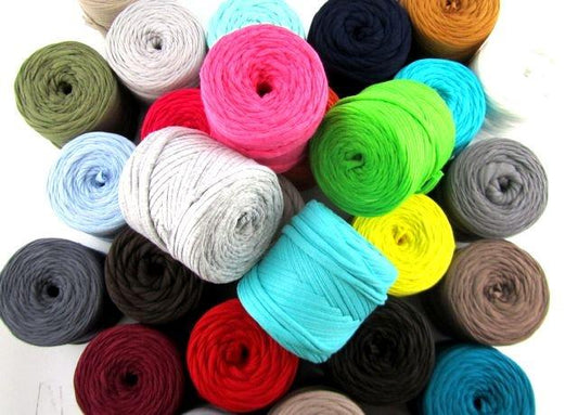 Hoooked Zpagetti Mixed Solid Cotton T-Shirt Yarn Baby Cones - 20M 100g (Pack of 30)
