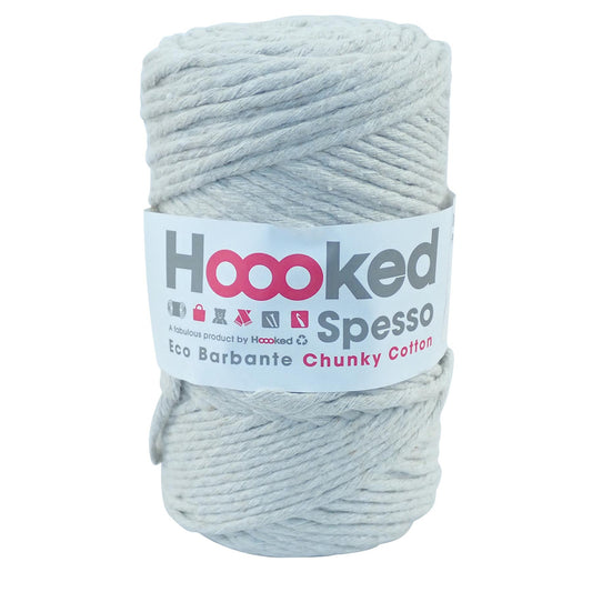 [Hoooked] S300 Spesso Chunky Biscuit Grey Cotton Yarn - 127M, 500g