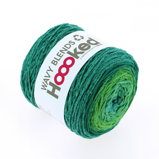 [Hoooked] WB02 Wavy Blends Lush Mint Recycled Cotton Yarn - 260M, 250g
