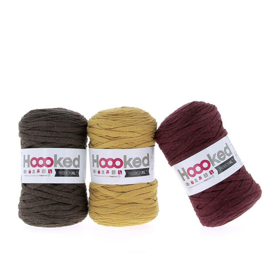 Hoooked RibbonXL Indian Summer Cotton Yarn - 120M 250g (Pack of 3)