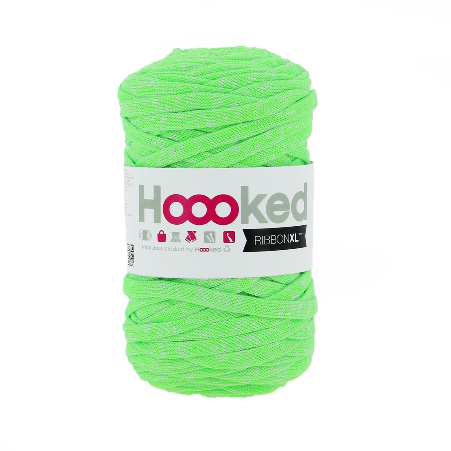 Hoooked RibbonXL Neon Electric Lime Cotton Yarn - 120M 250g