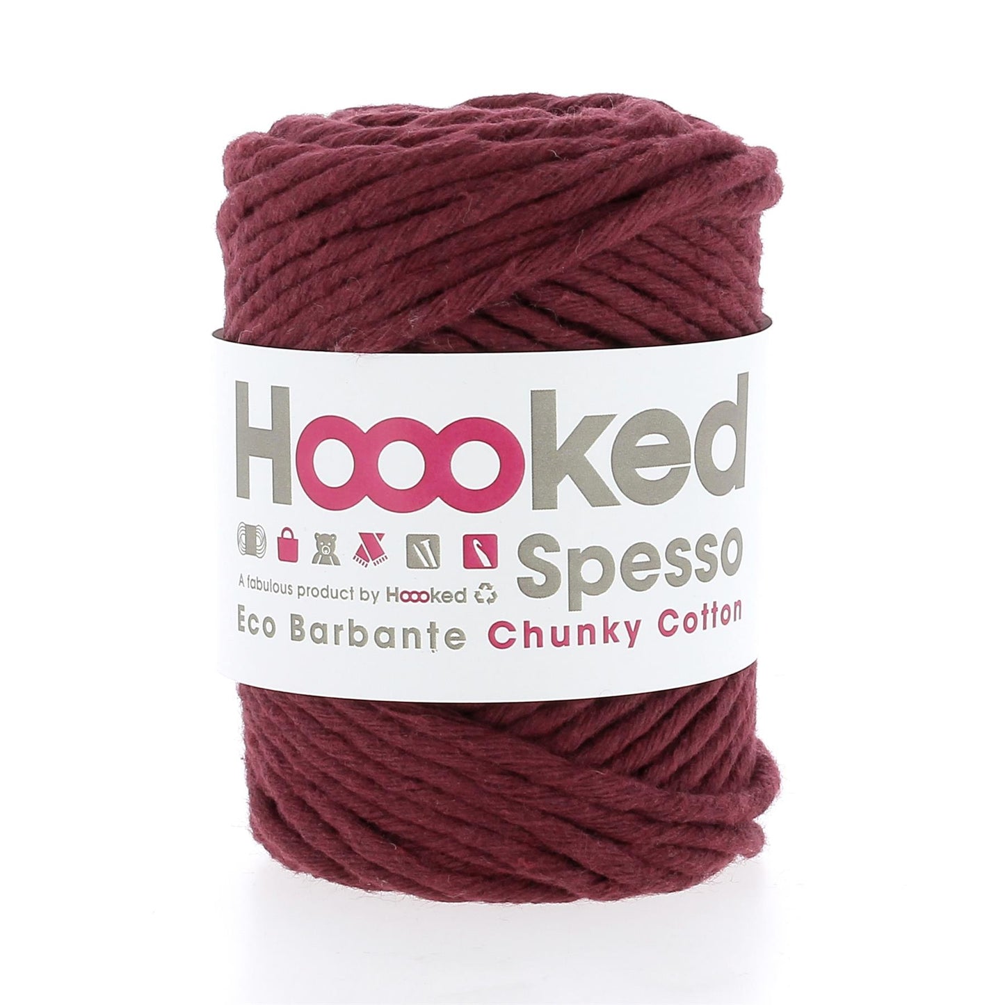[Hoooked] S1050200 Spesso Chunky Berry Cotton Yarn - 50M, 200g